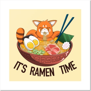 Red Panda Ramen Posters and Art